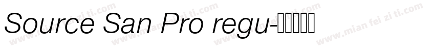 Source San Pro regu字体转换